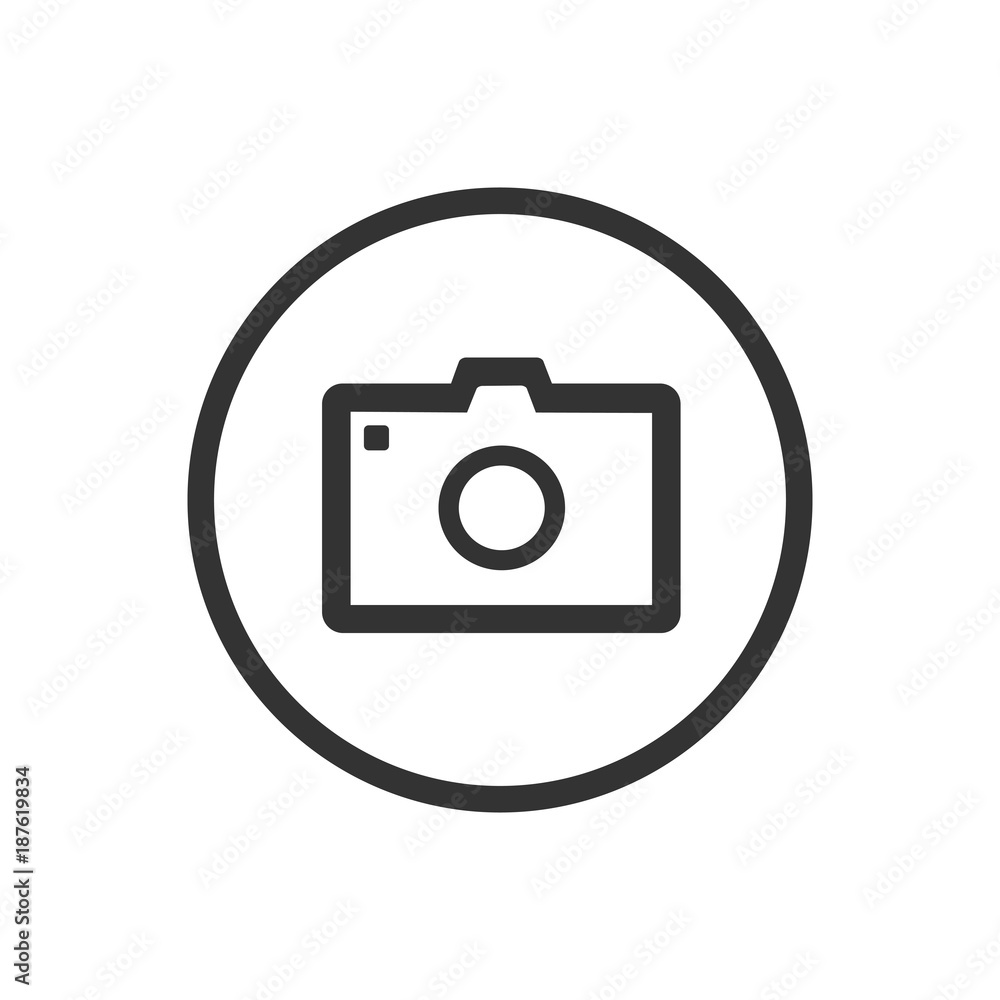 Photo icon on a white background