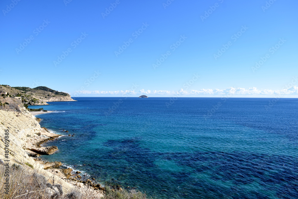 Spanish sea coastline 
