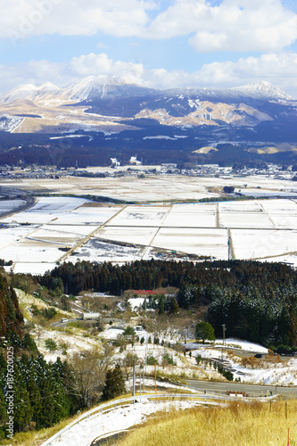 冬の阿蘇山