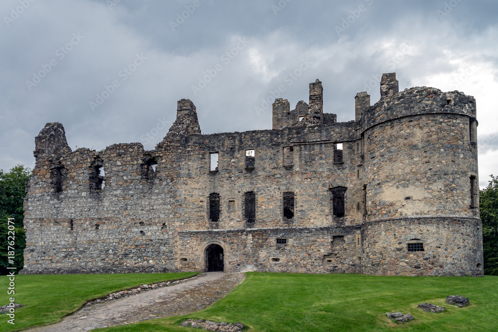 Balvenie Castle at Dufftown in Scotland