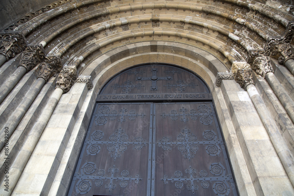Cathedral Door in Lisbon; Portugal