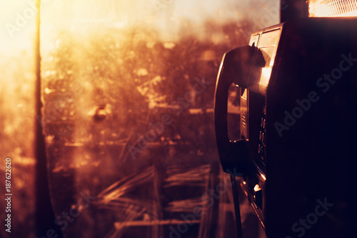 Public telephone on the street