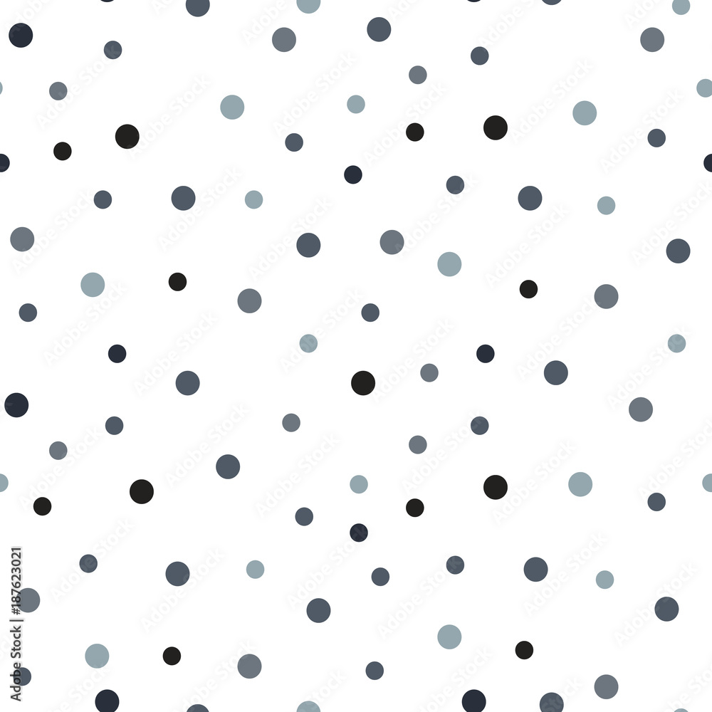 Polka Dot Seamless Pattern. Seamless Background with small circle pattern. Polka dot fabric. Retro vector background or pattern. Casual stylish black circletexture on white background. Polka Dot Seamless Pattern. Seamless Background with small circle pattern. Polka dot fabric. Retro vector background or pattern. Casual stylish black circletexture on white background.