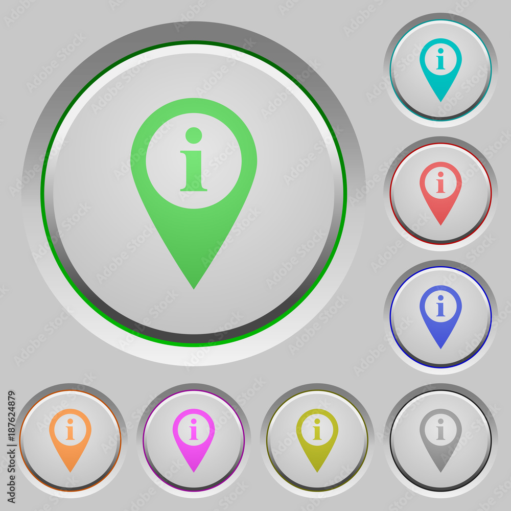GPS map location information push buttons GPS map location information push buttons