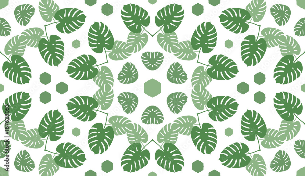 custom made wallpaper toronto digitalTrendy Tropical Leaves Background. Vector Pattern.