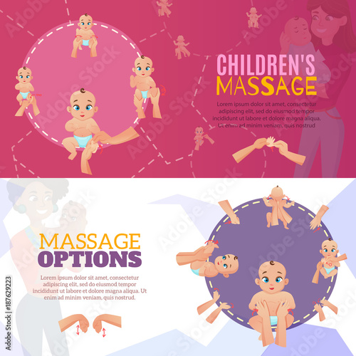 Baby Massage Banners Set