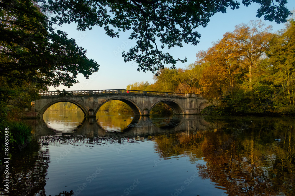 Stone bridge at Clumber Park, Nottinghamshire