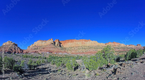 Red rock landscape along Burr Trail and Capitol Reef National Park, Utah, USA