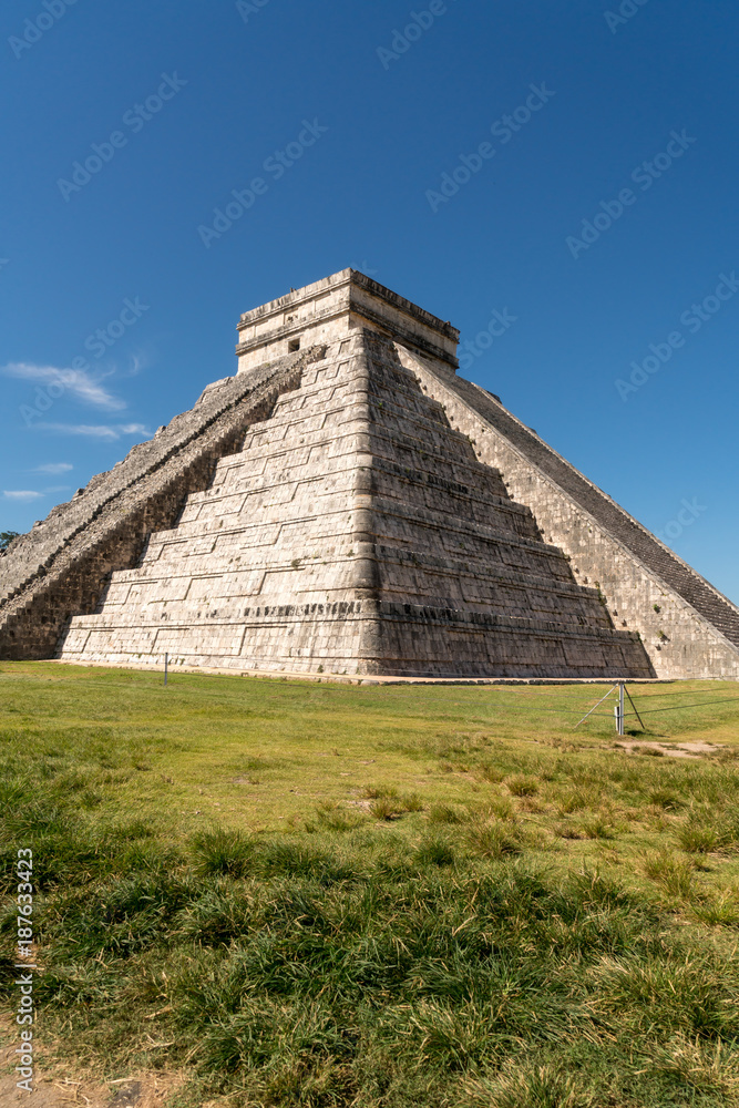 Ancient Mayan step pyramid