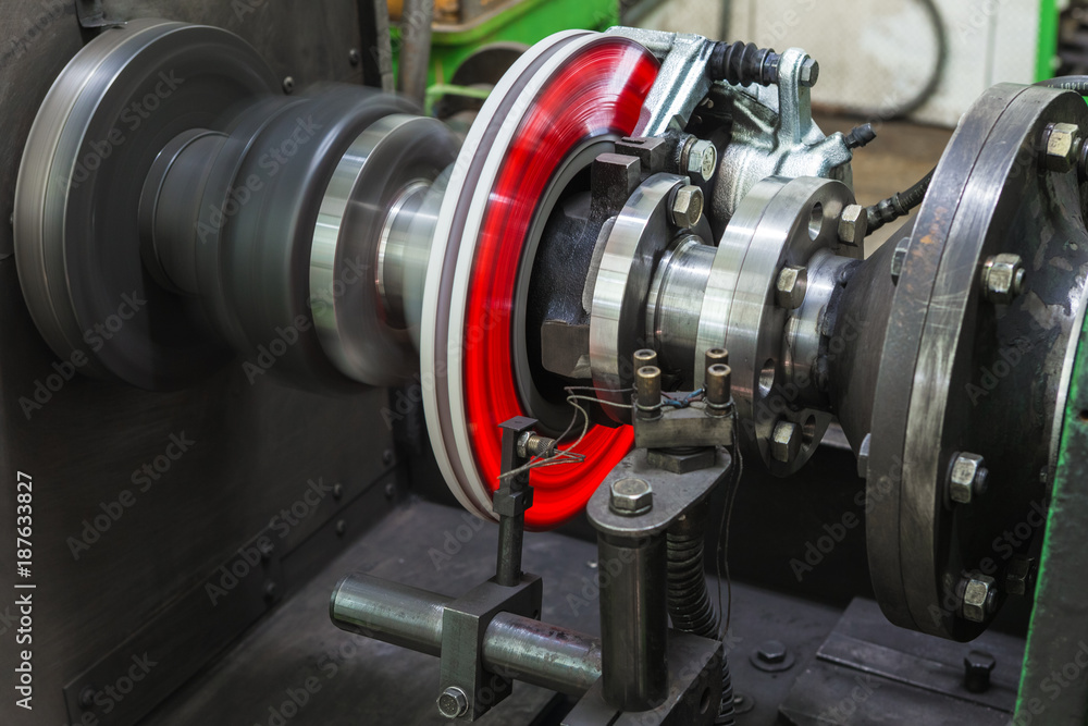Brake disc. Thermal test Car brake discs Brake disc. Thermal test Car brake discs