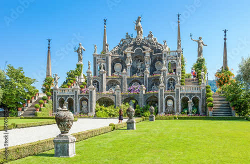 Architectures and landscapes of Magiore Lake photo