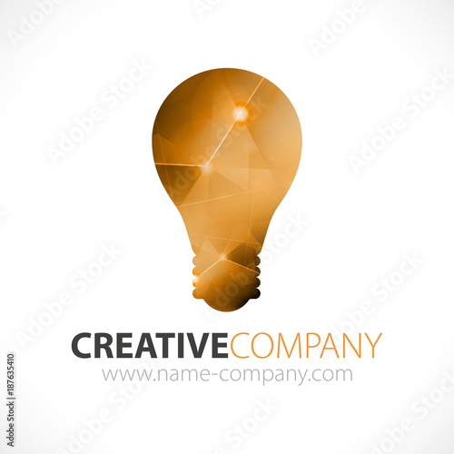 logo créativité entreprise concept lumière moderne design