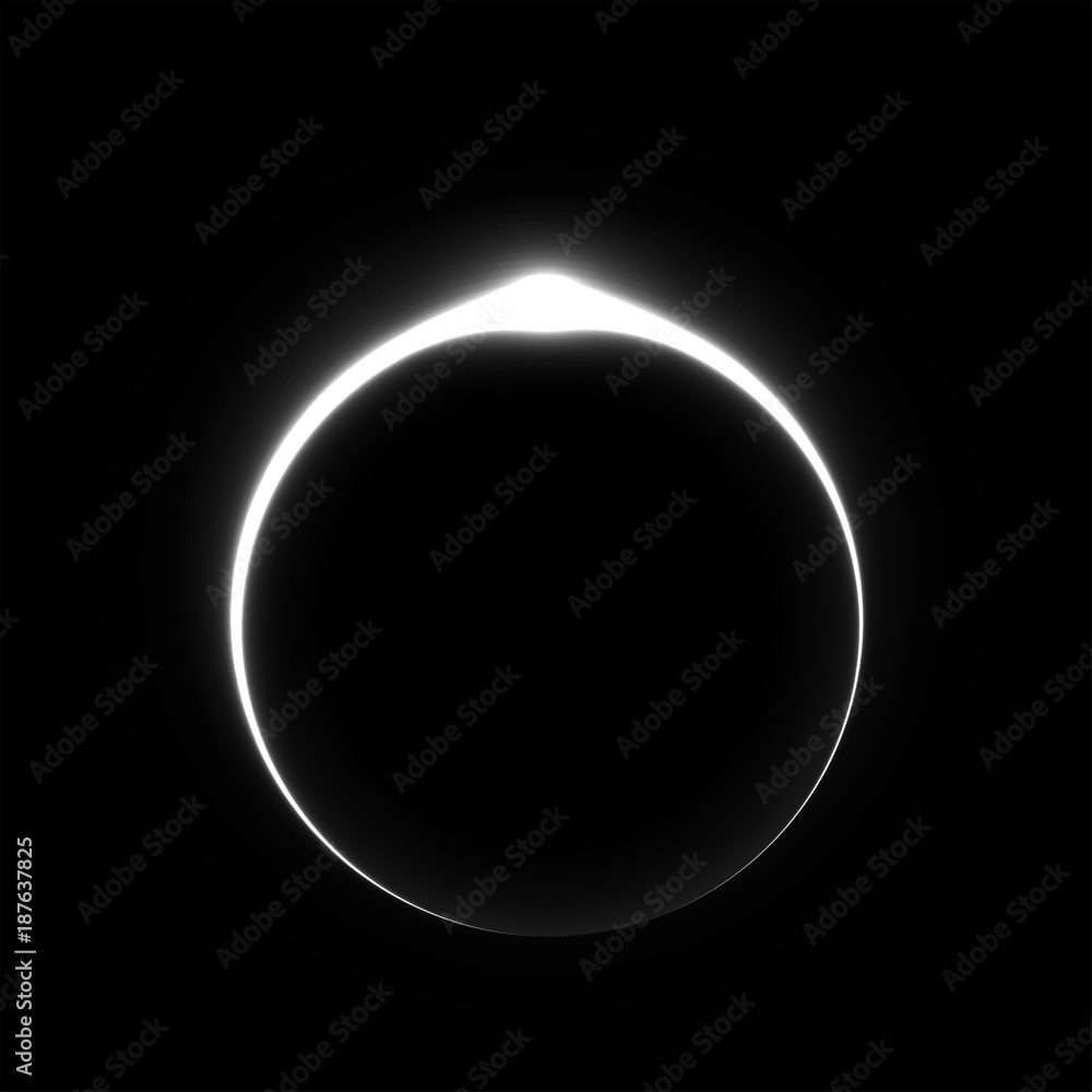 Solar eclipse light vector illustration. Solar eclipse light vector illustration.