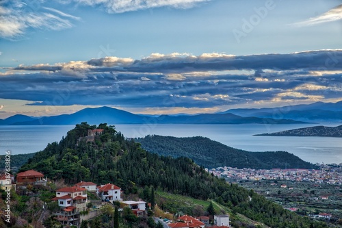 Volos view from Pelion mountain  Greece