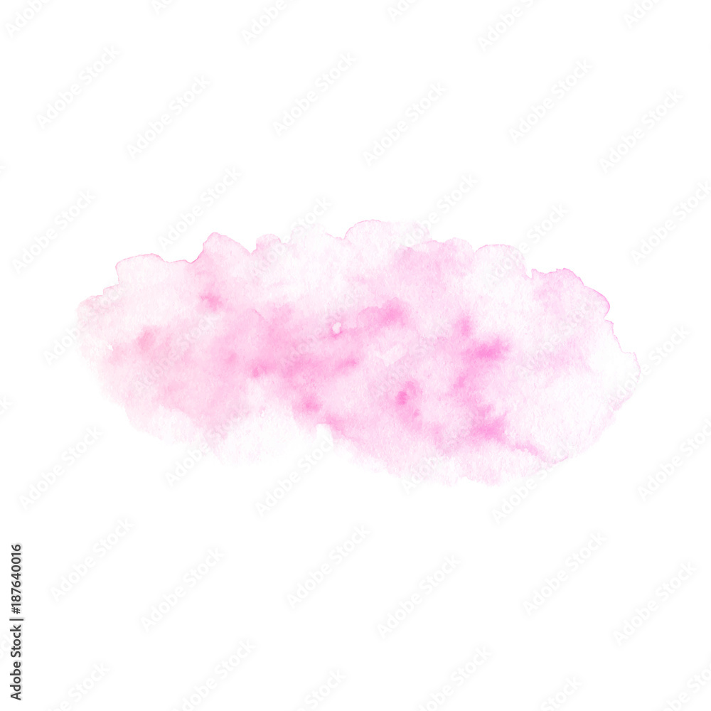 Hand painted pink vector soft texture isolated on the white background. Usable as a template for cards, invitations and more.