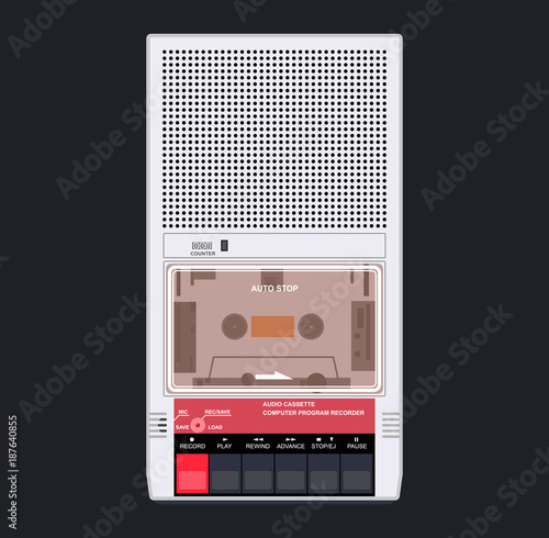 Cassette player 80s 90s