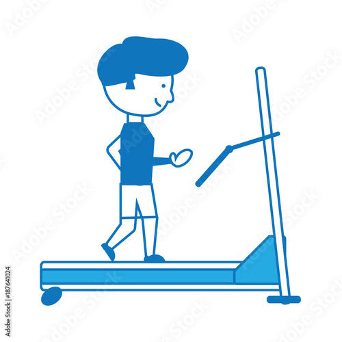 man on a treadmill