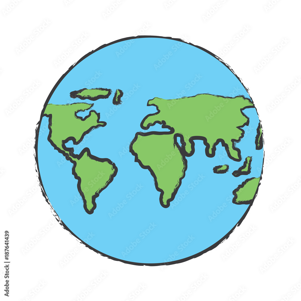 world map sphere icon