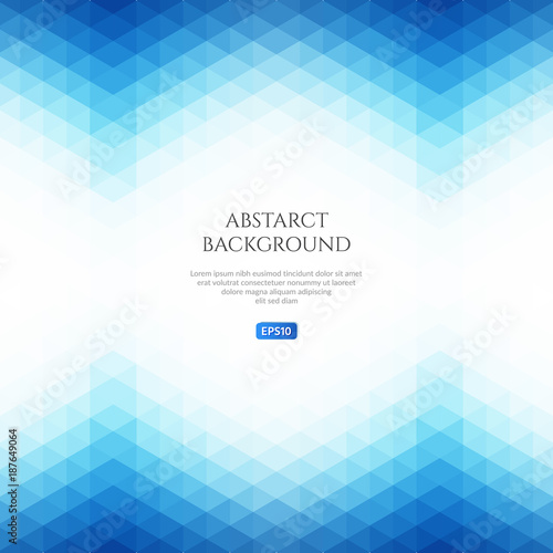 Abstract background in isometrric style. Pattern of triangles. Space for text.