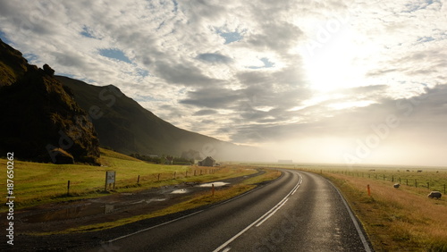 The path to the new day. Morning in Iceland © Anton
