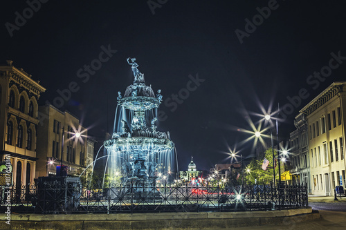 Court Square Montgomery Alabama Night