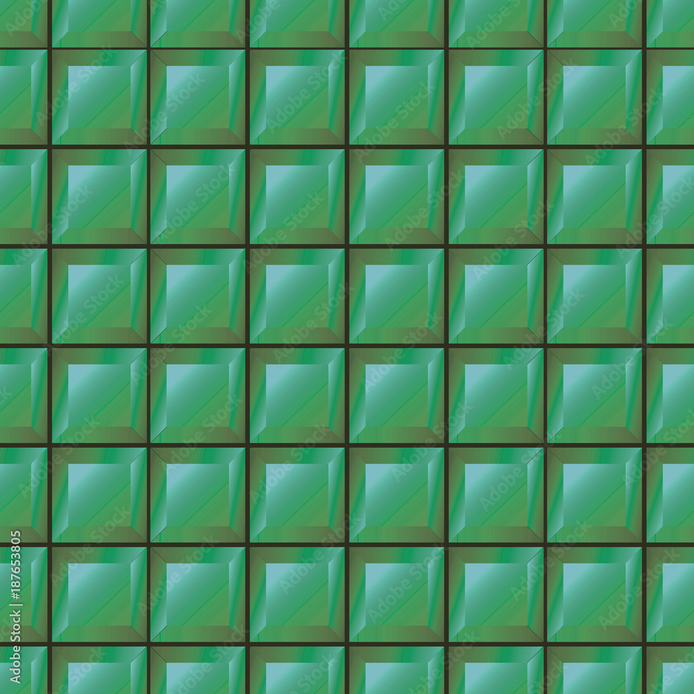 square tile green