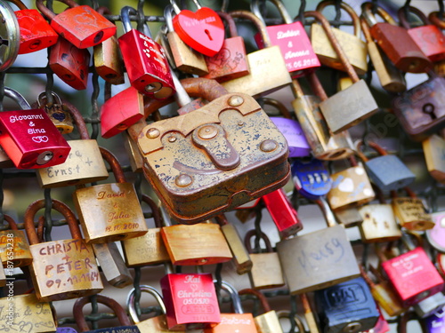 Love Lock Bridge in Cologne, Germany  © Anna