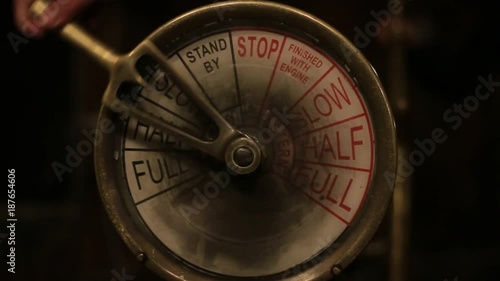 Engine room telegraph  transfering the commands of captain to the machine room