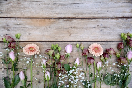 Blumenstrauß - Frühlingsblumen - Gerbera, Rosen