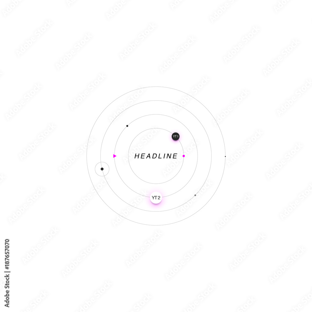 Black color infographic isolated on white background. Abstract template with circles, dots, headline for web design, brochure, flyer, annual report, banner. Minimal concept, vector illustration. Black color infographic isolated on white background. Abstract template with circles, dots, headline for web design, brochure, flyer, annual report, banner. Minimal concept, vector illustration.