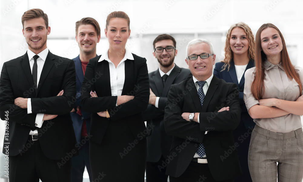 closeup portrait of a leading business team. closeup portrait of a leading business team.