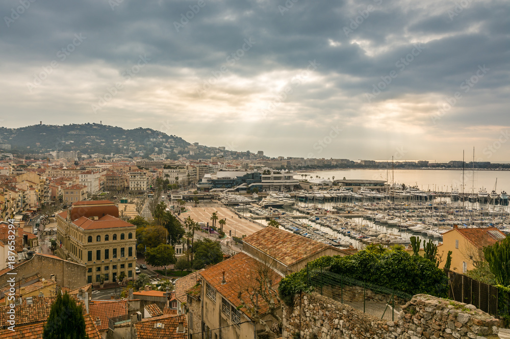 Panoramic view on Cannes