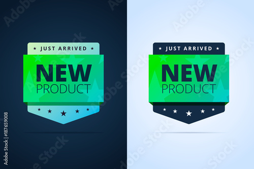 New product badge. Just arrived.