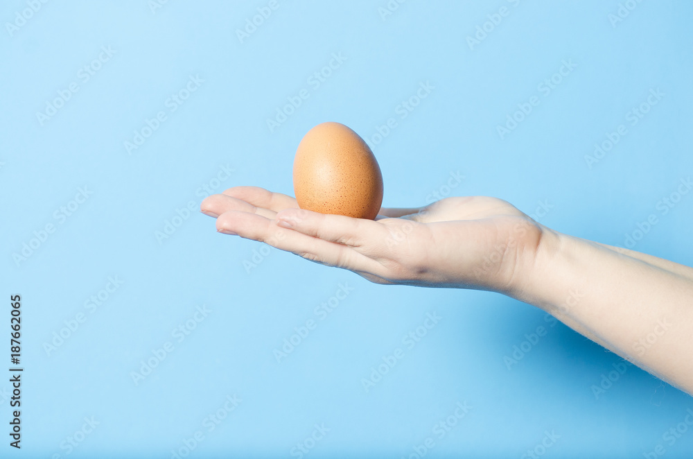 Raw brown eggs. Spring, a product for Easter Raw brown eggs. Spring, a product for Easter
