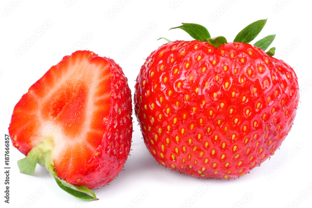 Strawberry isolated on white background. Clipping Path Strawberry isolated on white background. Clipping Path
