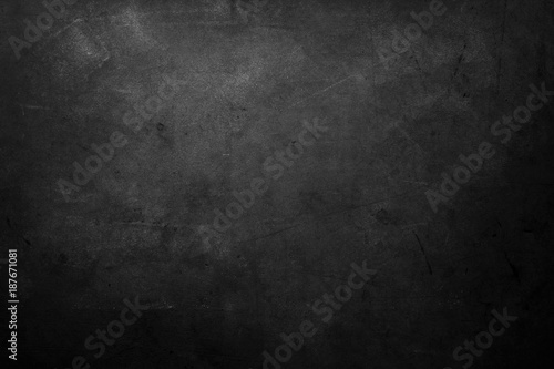 Black dark grungy concrete texture wall background © Stillfx