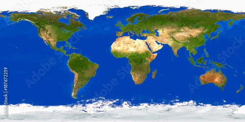 Fototapeta Naklejka Na Ścianę i Meble -  Earth Map Aerial