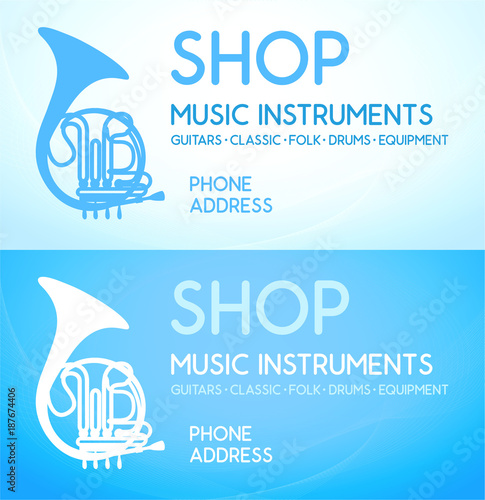 Business card for Music Shop