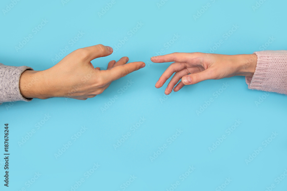 man's hand blue background gift palm open valentine lovers mother's day father love present man's hand blue background gift palm open valentine lovers mother's day father love present