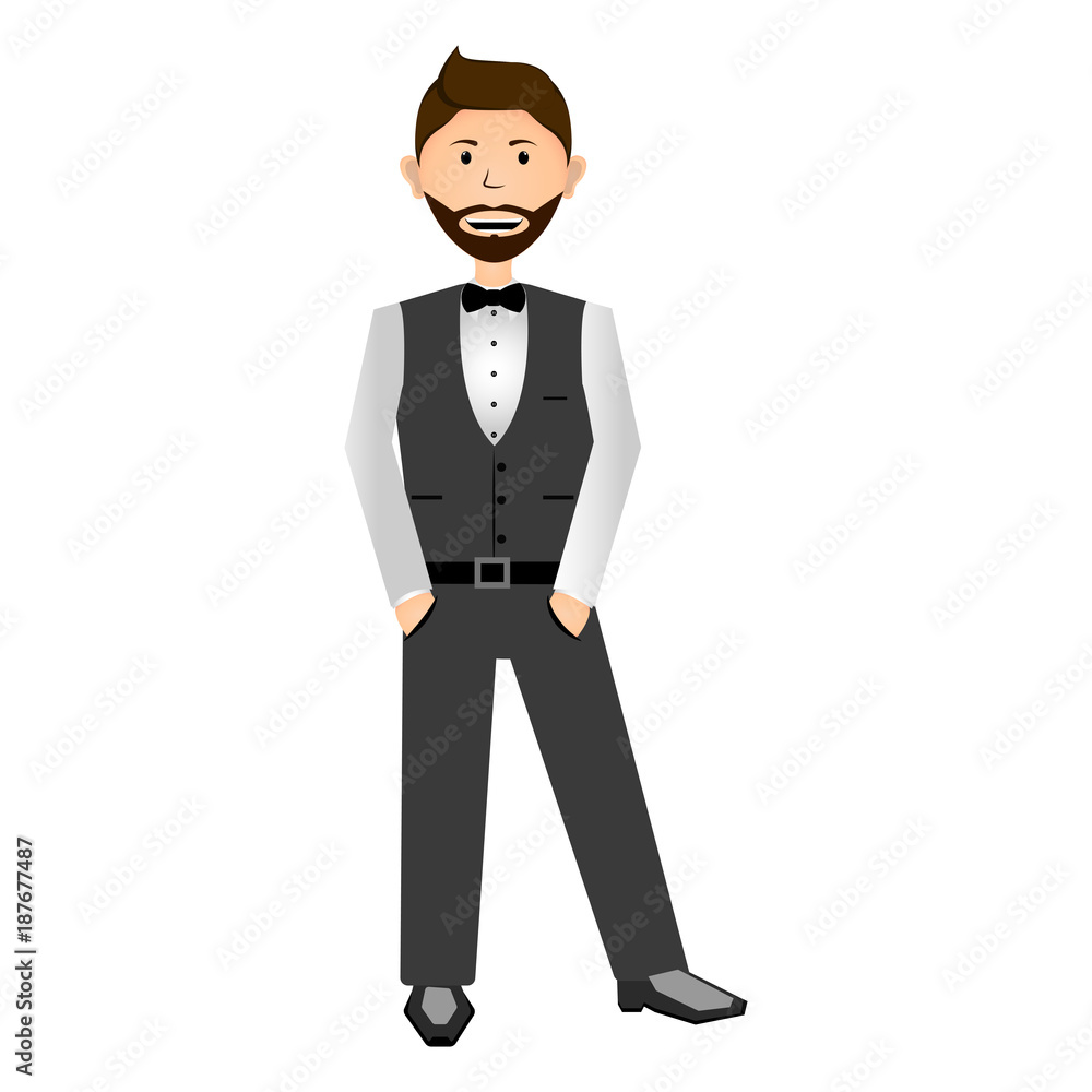 Isolated businessman illustration Isolated businessman illustration