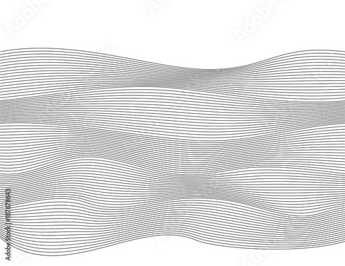 Wave Design element many parallel lines wavy form07