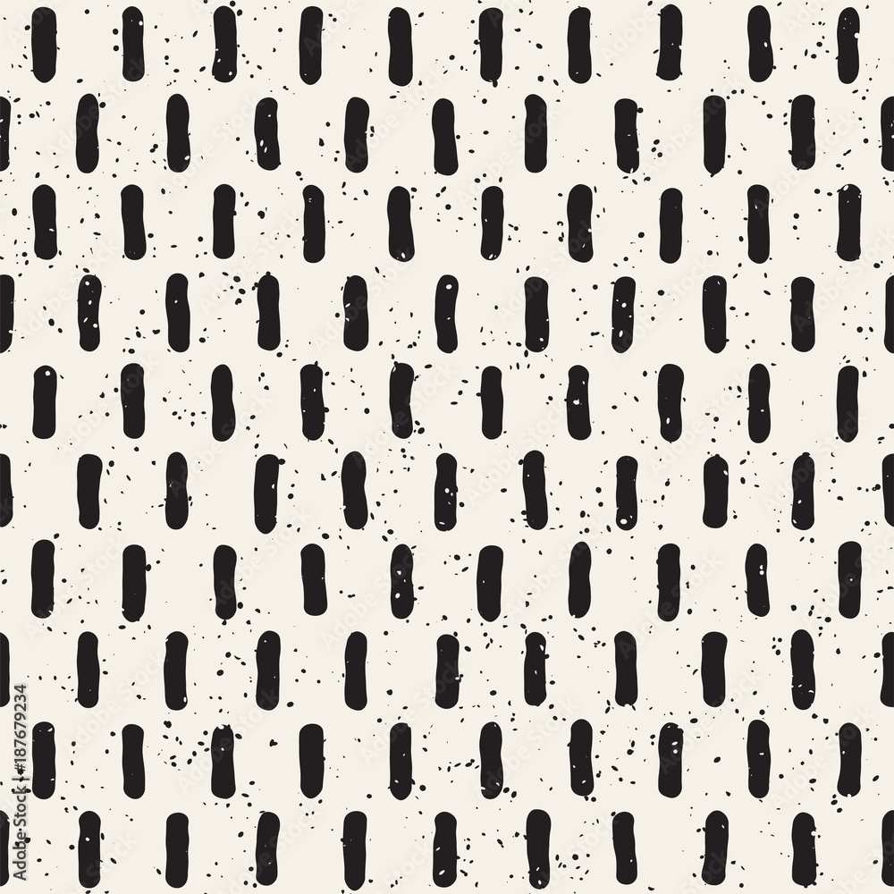 Hand drawn style ethnic seamless pattern. Abstract grungy geometric background in black and white. Hand drawn style ethnic seamless pattern. Abstract grungy geometric background in black and white.