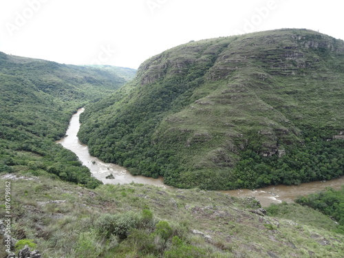 River bend in the canyon.