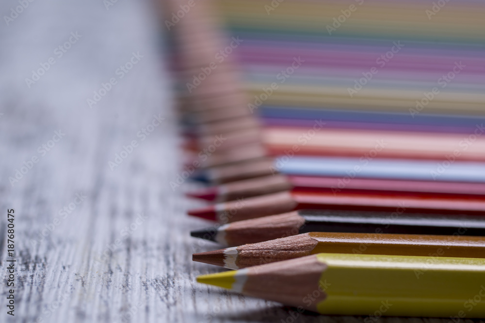 Fototapeta premium Color pencils set