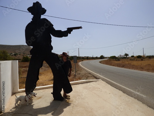 Los Albaricoques en Almeria (Andalucia,España),localidad de Níjar junto a Cabo de Gata donde rodaron peliculas de western con Clint Eastwood y Sergio Leone photo