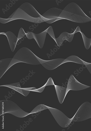 Wave Design element many parallel lines wavy form22 © Yuriy Bogdanov