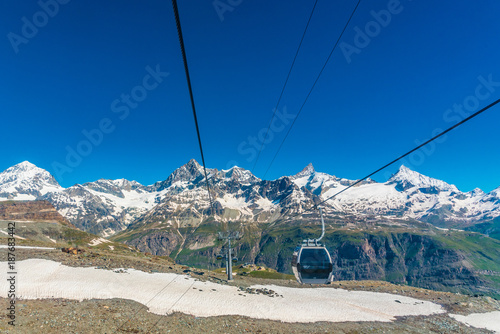 Cable car to top of the Matterhorn