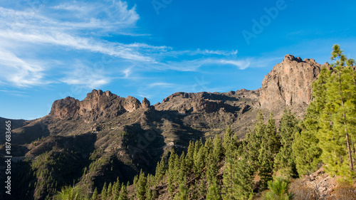 Mountains of Canary Islands, Barranco de Soria, Spain