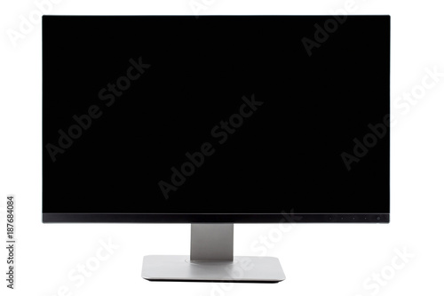 TV flat screen lcd, plasma, tv mock up. Black HD monitor mockup. Modern video panel black screen mock-up. Widescreen show your business presentation on flat display tv set.