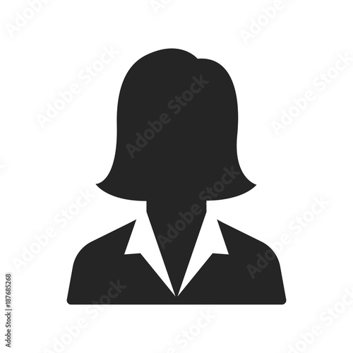 Businesswoman icon vector